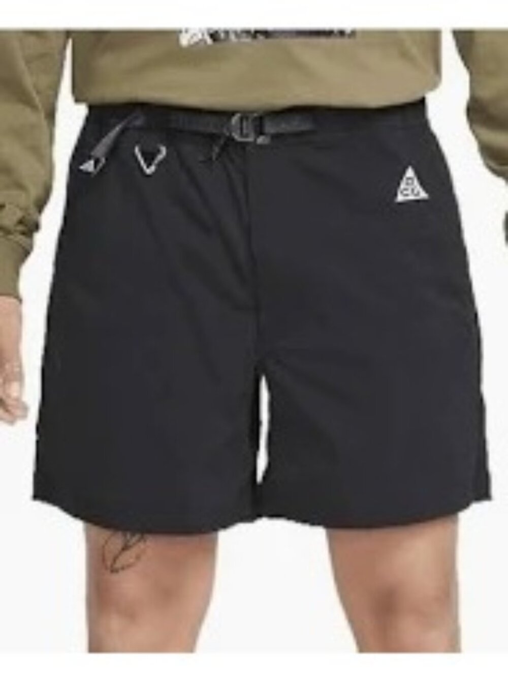 Nike ACG Mens XXL Trail Shorts Black Lightweight Adjustable Waist